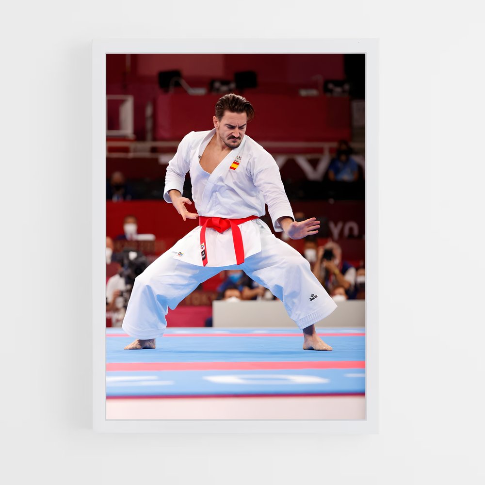 Poster Karateka en Action – affiche Karaté (vue 3)